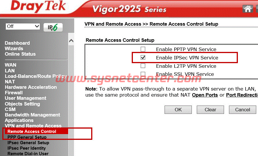 Config IPSecs VPN Site-To-Site บนอุปกรณ์ DrayTek in อุปกรณ์ DrayTek (เดรเทค)-draytek-vpn-site-to-site-002