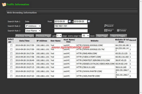 เก็บ log การเข้า website
