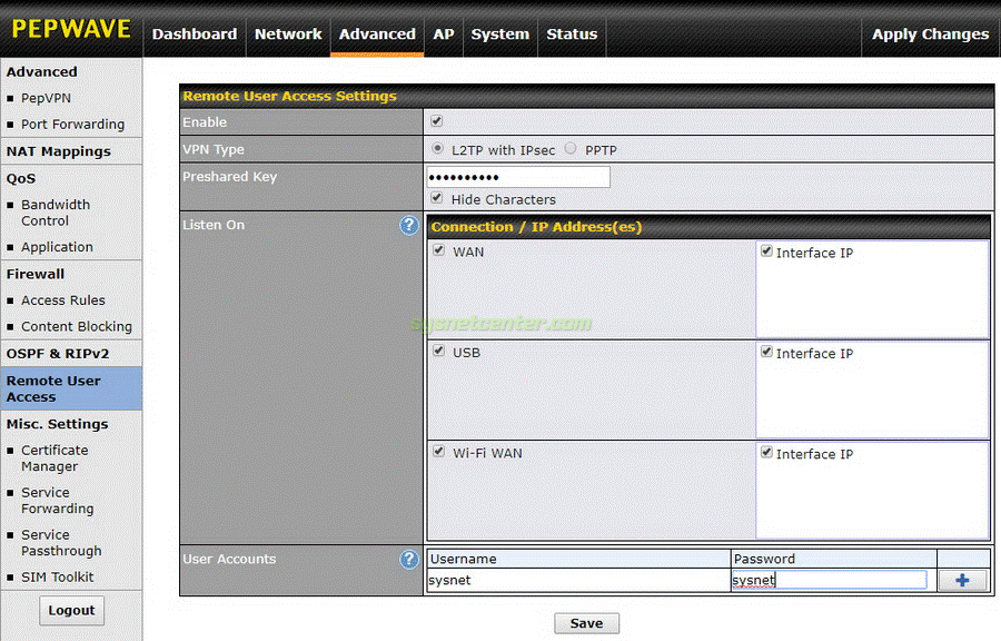 L2TP VPN