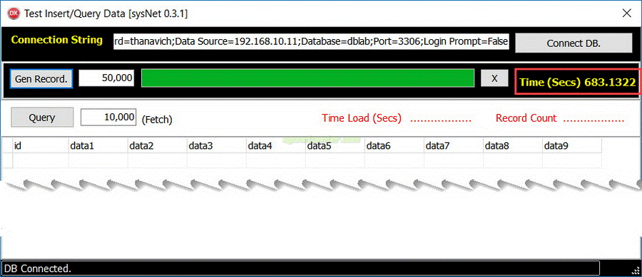 generate large databse