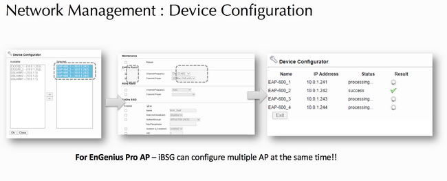 ibsg network management device configuration
